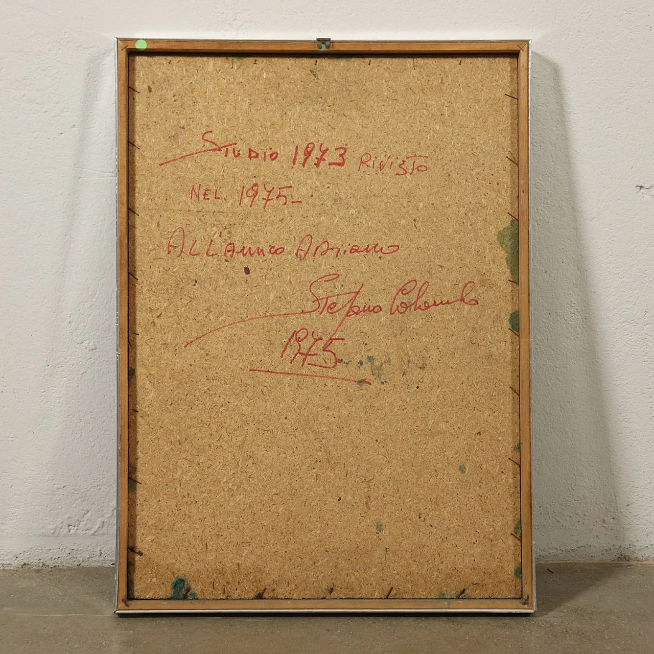 Bas-relief by Stefano Colombo, mixed media, 1970s 7