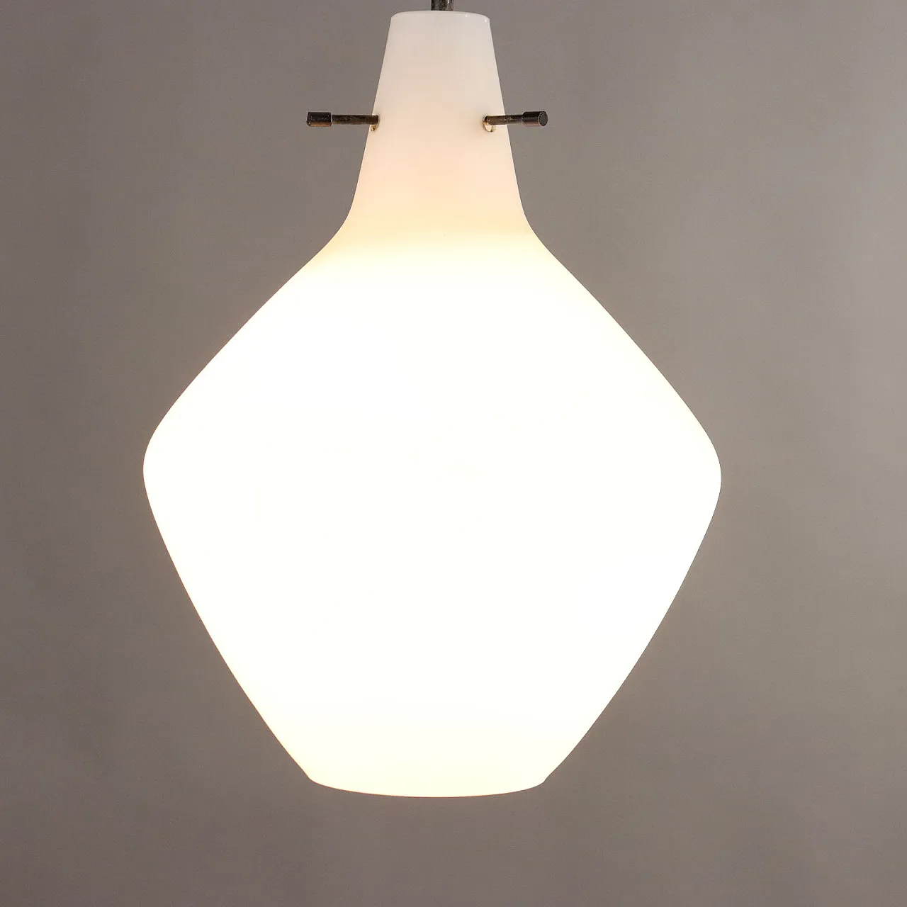 Glass ceiling lamp, 1960s 3