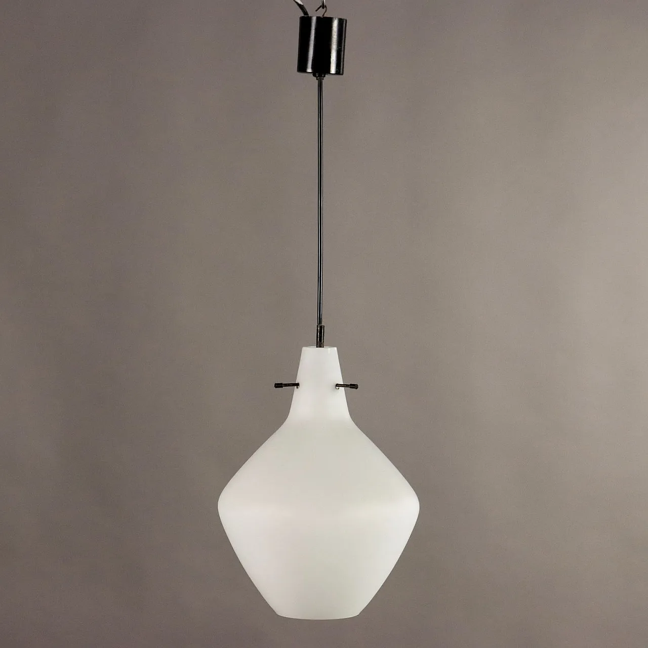 Glass ceiling lamp, 1960s 4