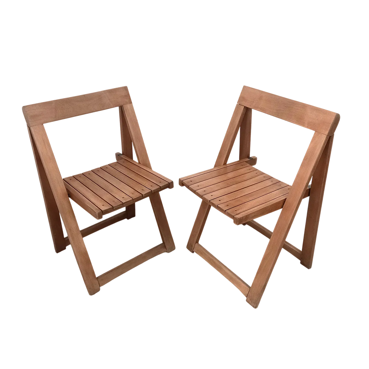 Coppia di sedie pieghevoli Trieste produzione Bazzani 9