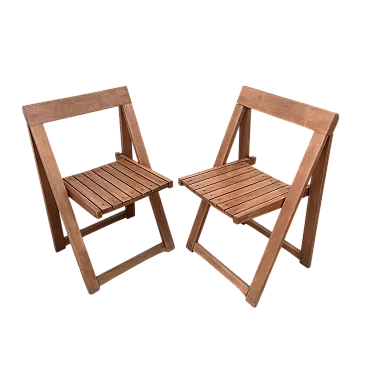 Coppia di sedie pieghevoli Trieste produzione Bazzani