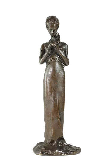 Scultura in bronzo di Donna, inizio 900