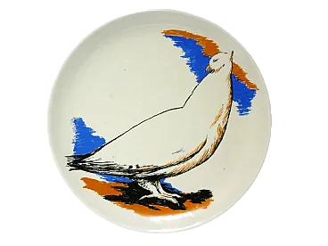 Piatto di Domenico Purificato per Centro D'Arte Mercurio, anni '70