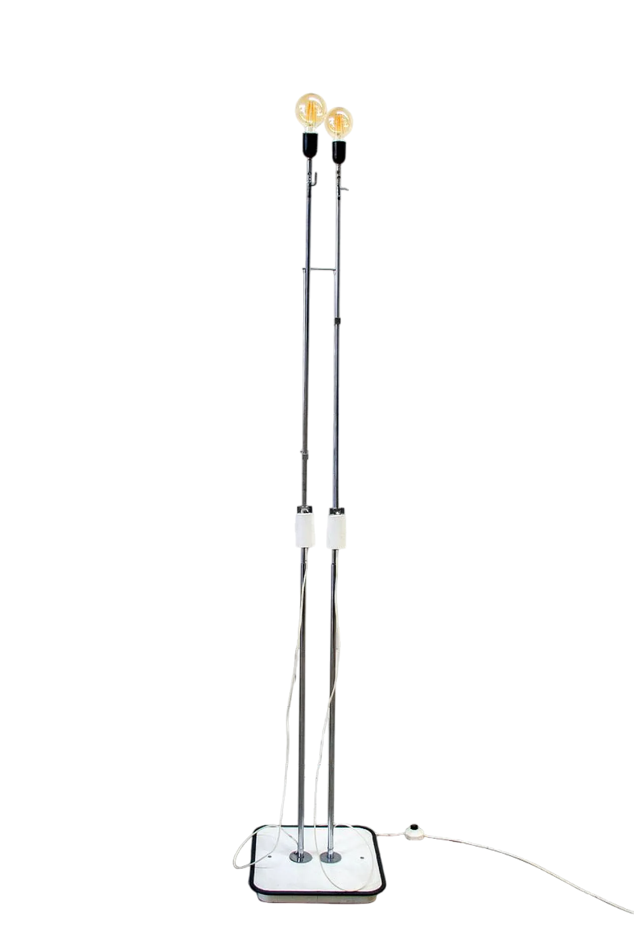 Lampada da terra a due luci regolabile, anni '70 8