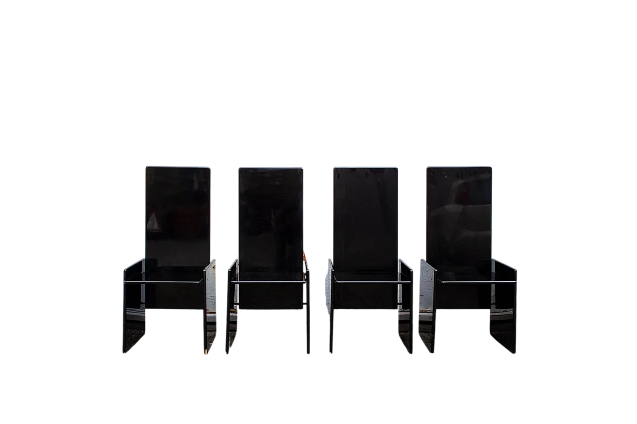 4 Sedie Kazuki di Kazuhide Takahama per Simon Gavina, anni '70 9