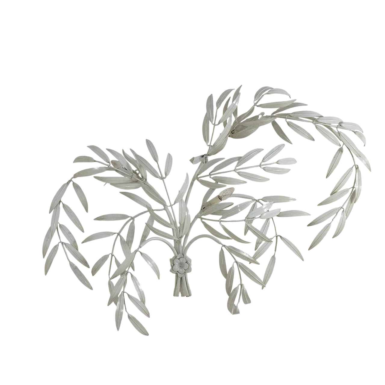 Grande lampada da muro in metallo, anni '70 9