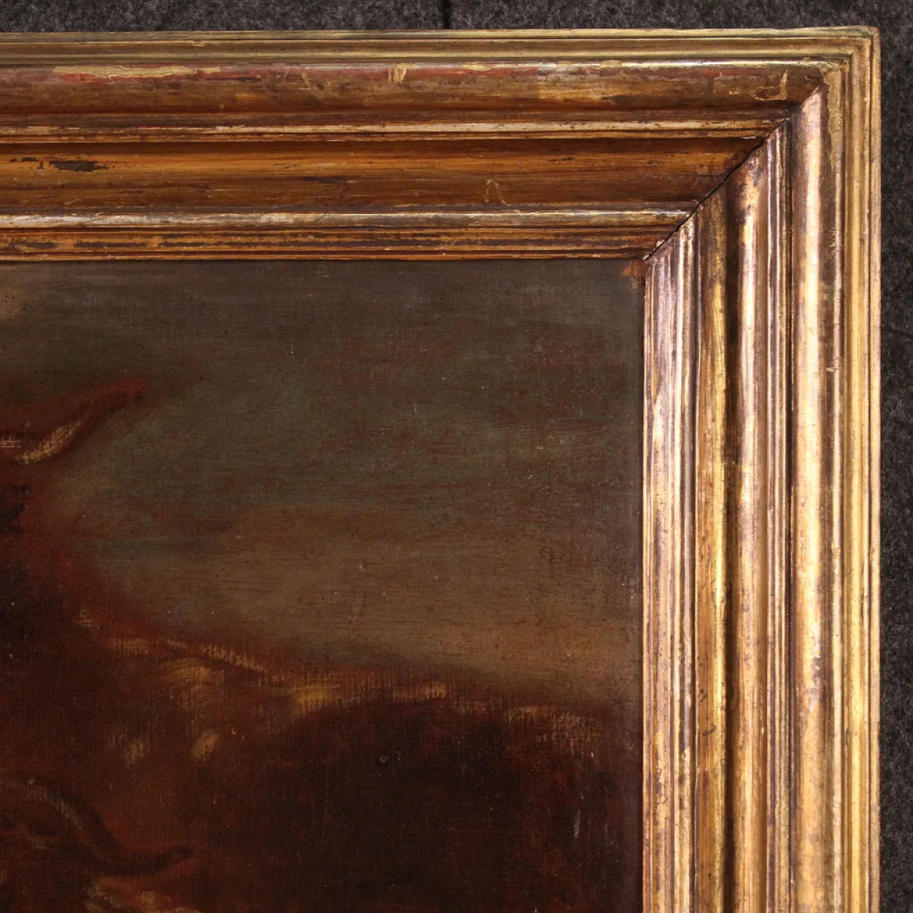 Rosa da Tivoli style,Landscape and animals, oil painting, 19th century 8