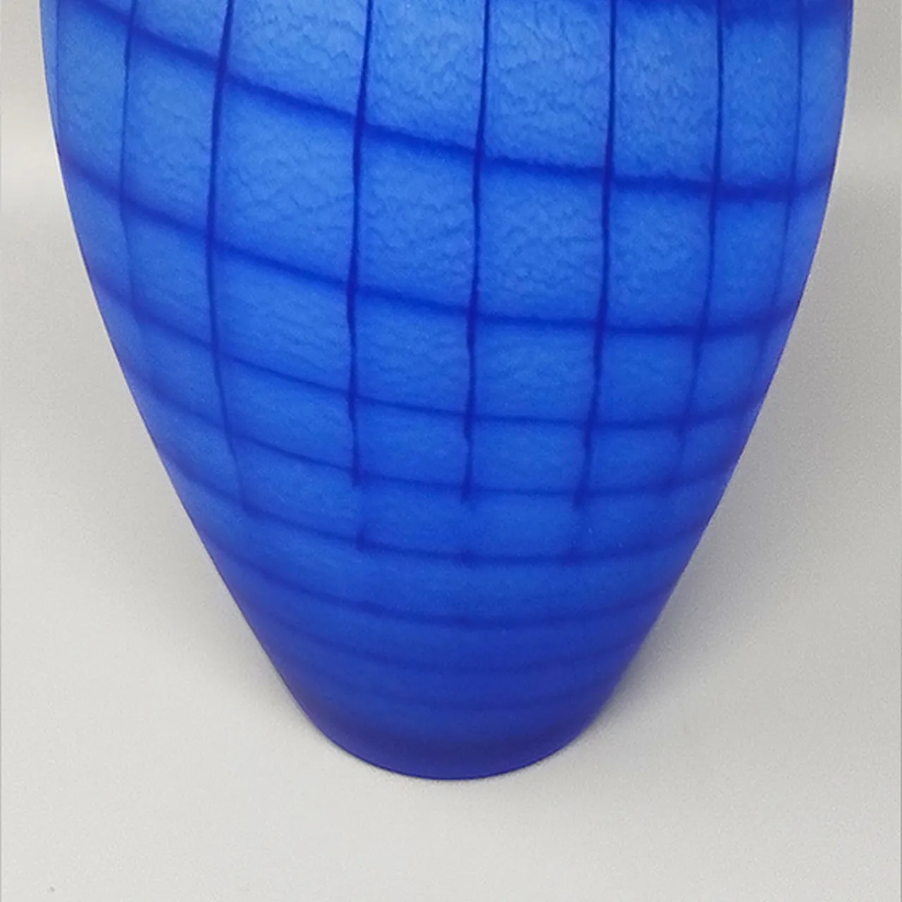 1970s Luxury Blue Handrafted Vase in Murano Glass by Artelinea. Made i 5