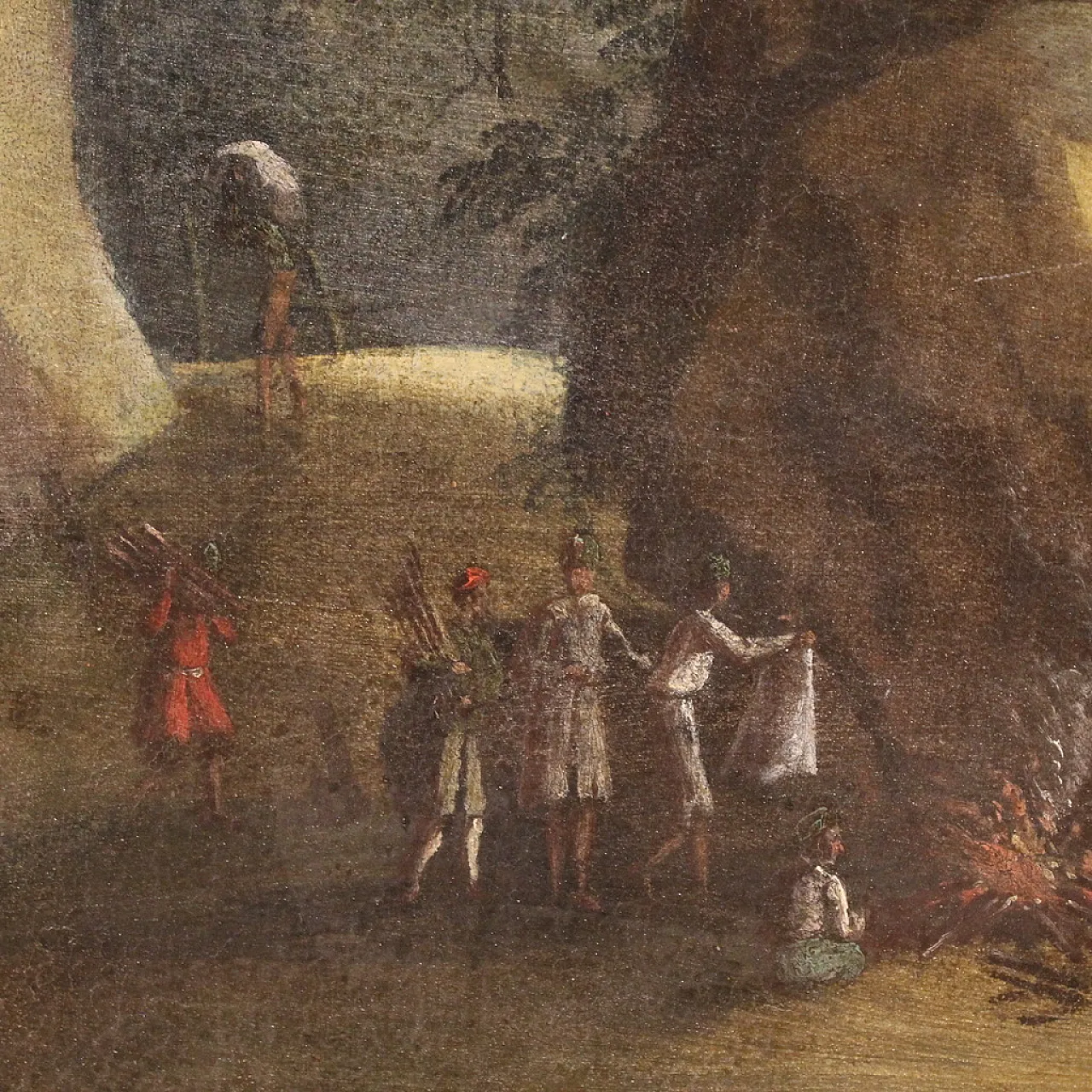 Mare in tempesta, grande dipinto ad olio su tela, metà ‘600 8