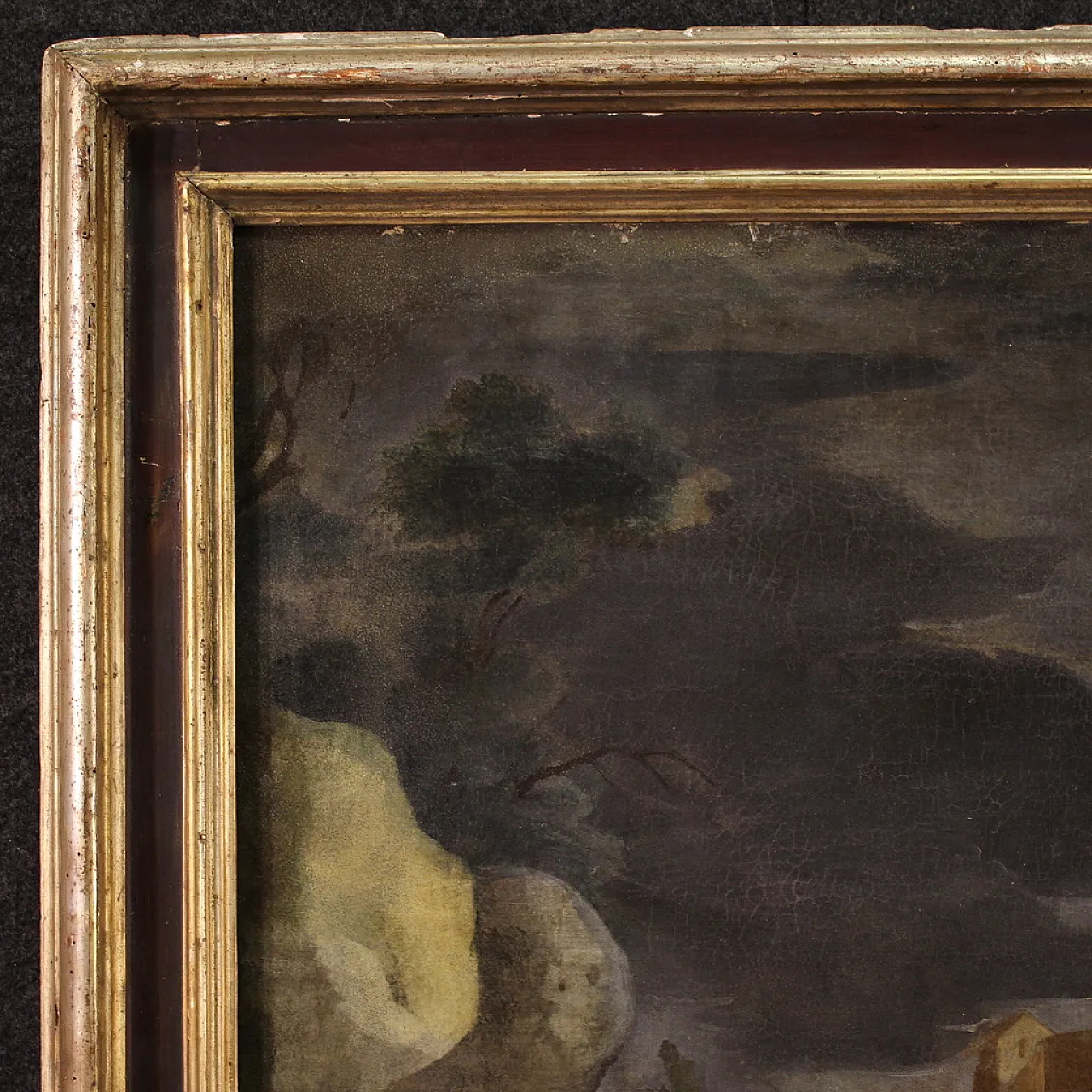 Mare in tempesta, grande dipinto ad olio su tela, metà ‘600 9