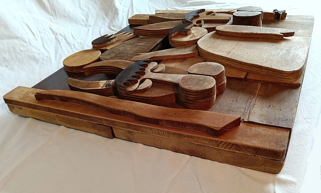 Formella in legno, rappresentazione della Nativita' anni '80 20