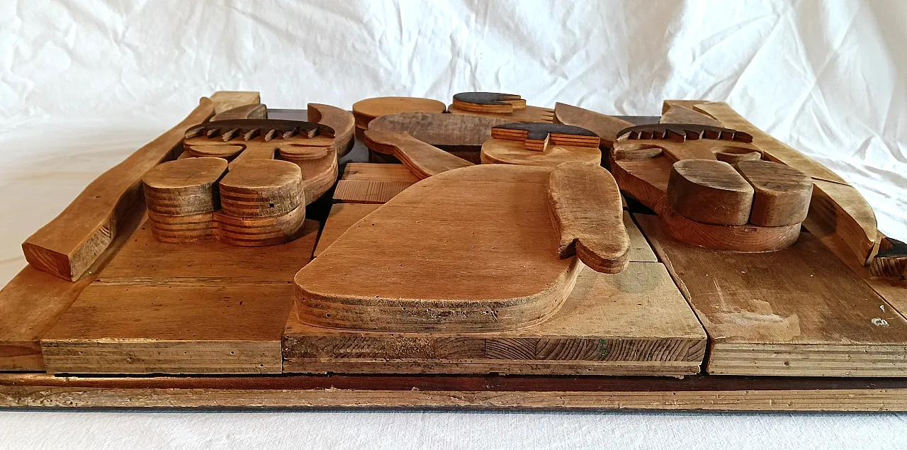 Formella in legno, rappresentazione della Nativita' anni '80 21