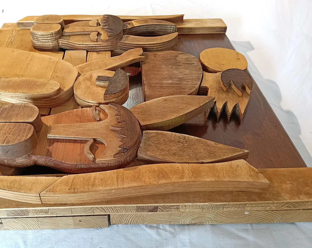 Formella in legno, rappresentazione della Nativita' anni '80 22