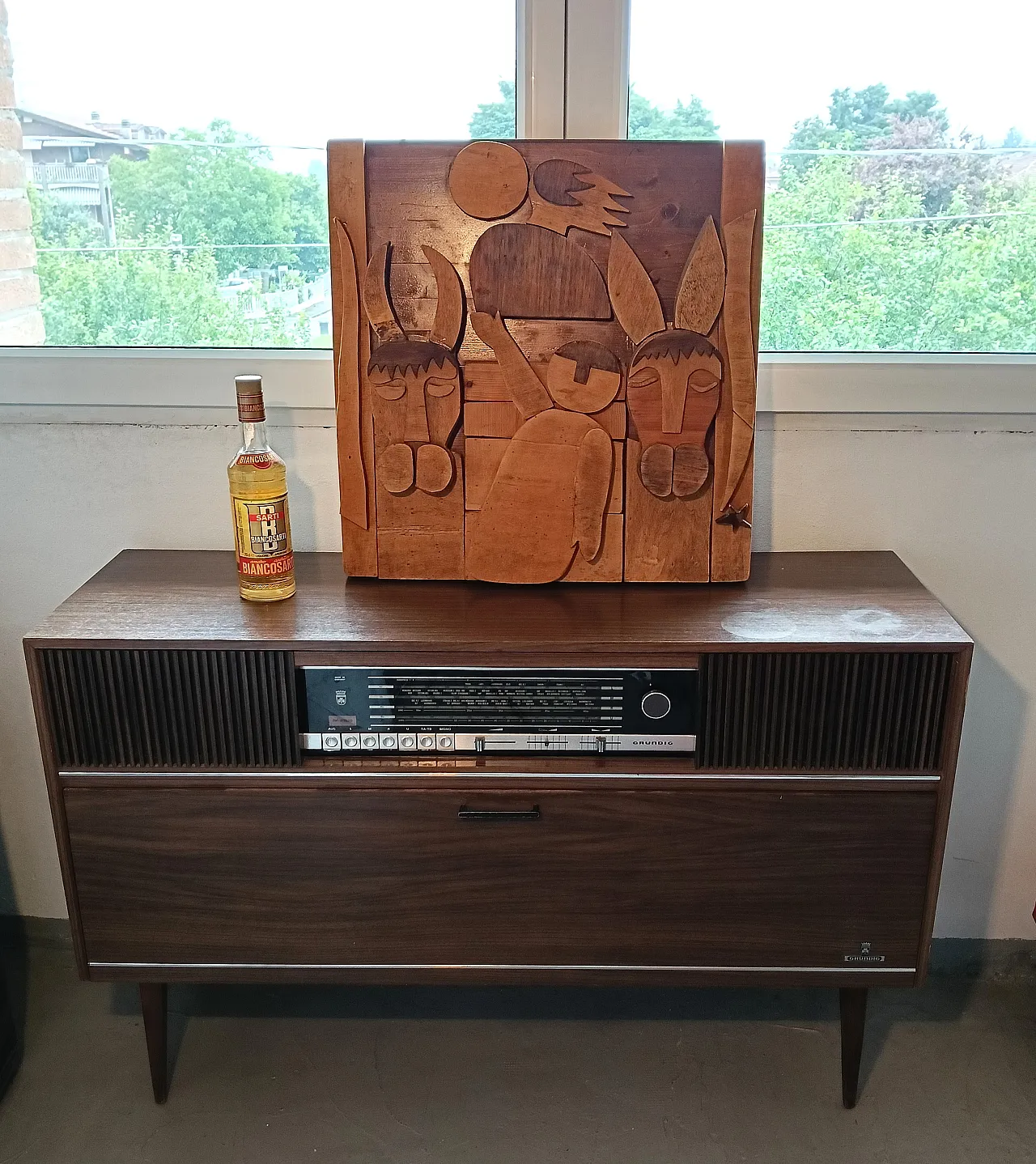 Formella in legno, rappresentazione della Nativita' anni '80 27