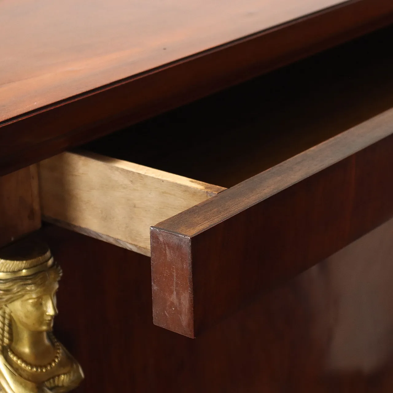 Secretaire Impero in mogano e noce, '800 5