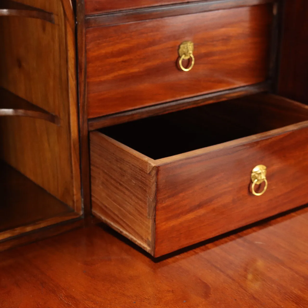 Secretaire Impero in mogano e noce, '800 9