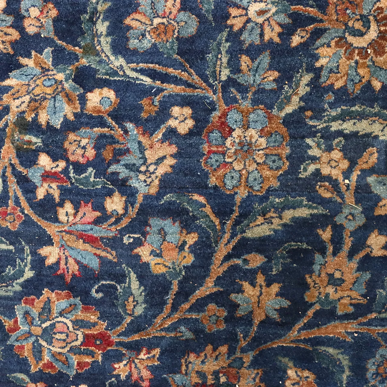 Thin knot Mashad rug in cotton and wool 6