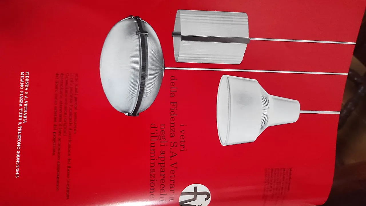 Lampada a Sospensione Modello Topazio per Fidenza Vetraria 10