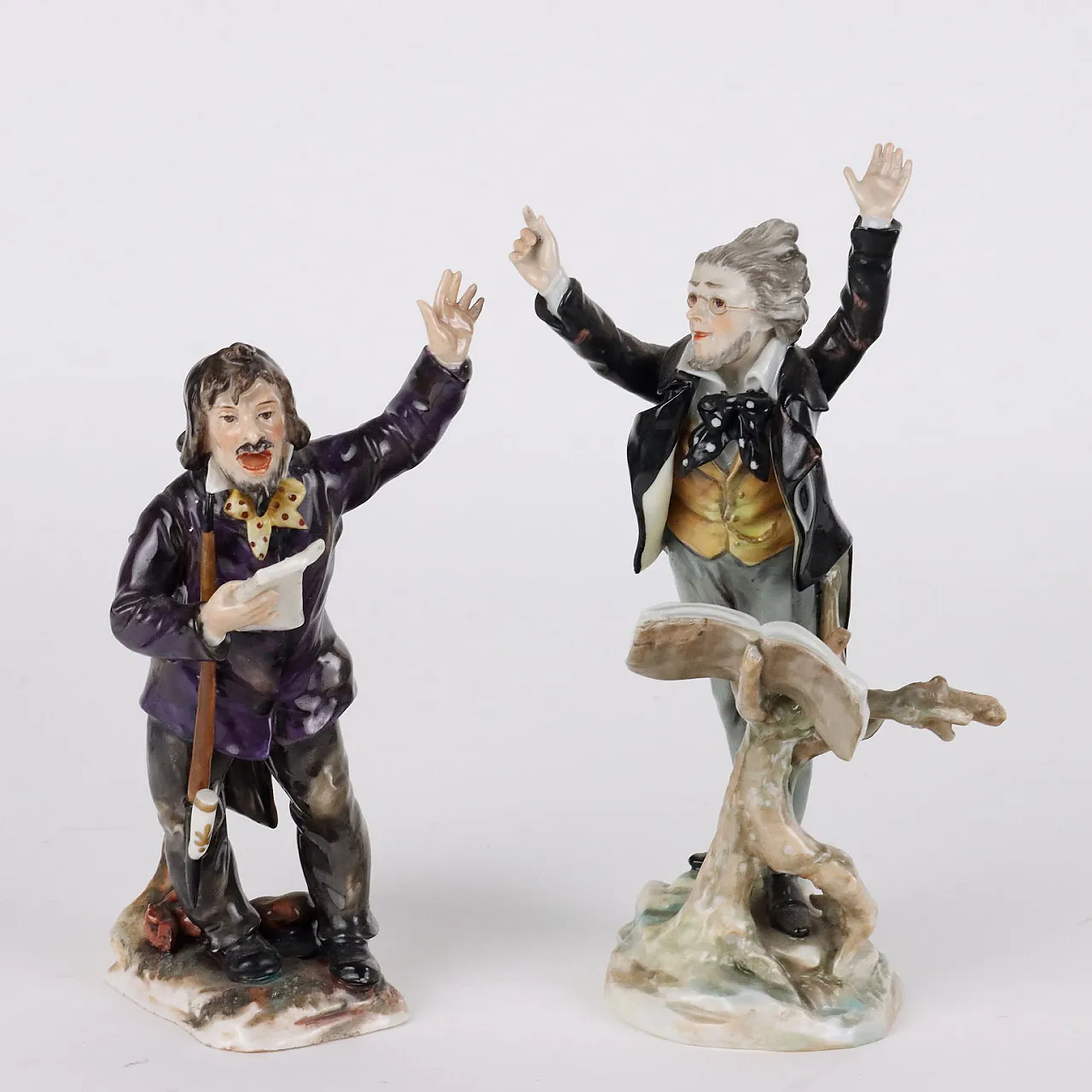 5 Orchestra player sculptures in Rudolstadt porcelain, early 20th century 3