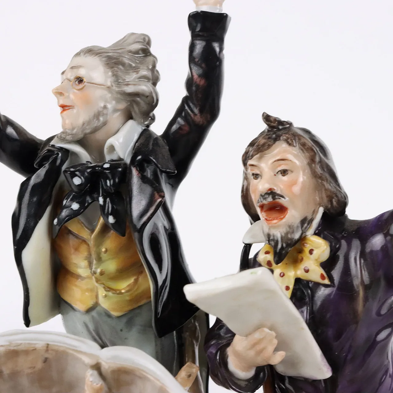5 Orchestra player sculptures in Rudolstadt porcelain, early 20th century 5