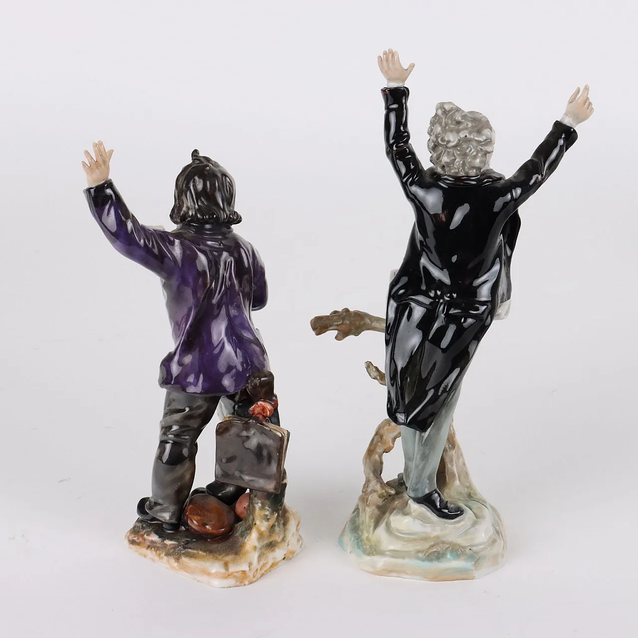 5 Orchestra player sculptures in Rudolstadt porcelain, early 20th century 6