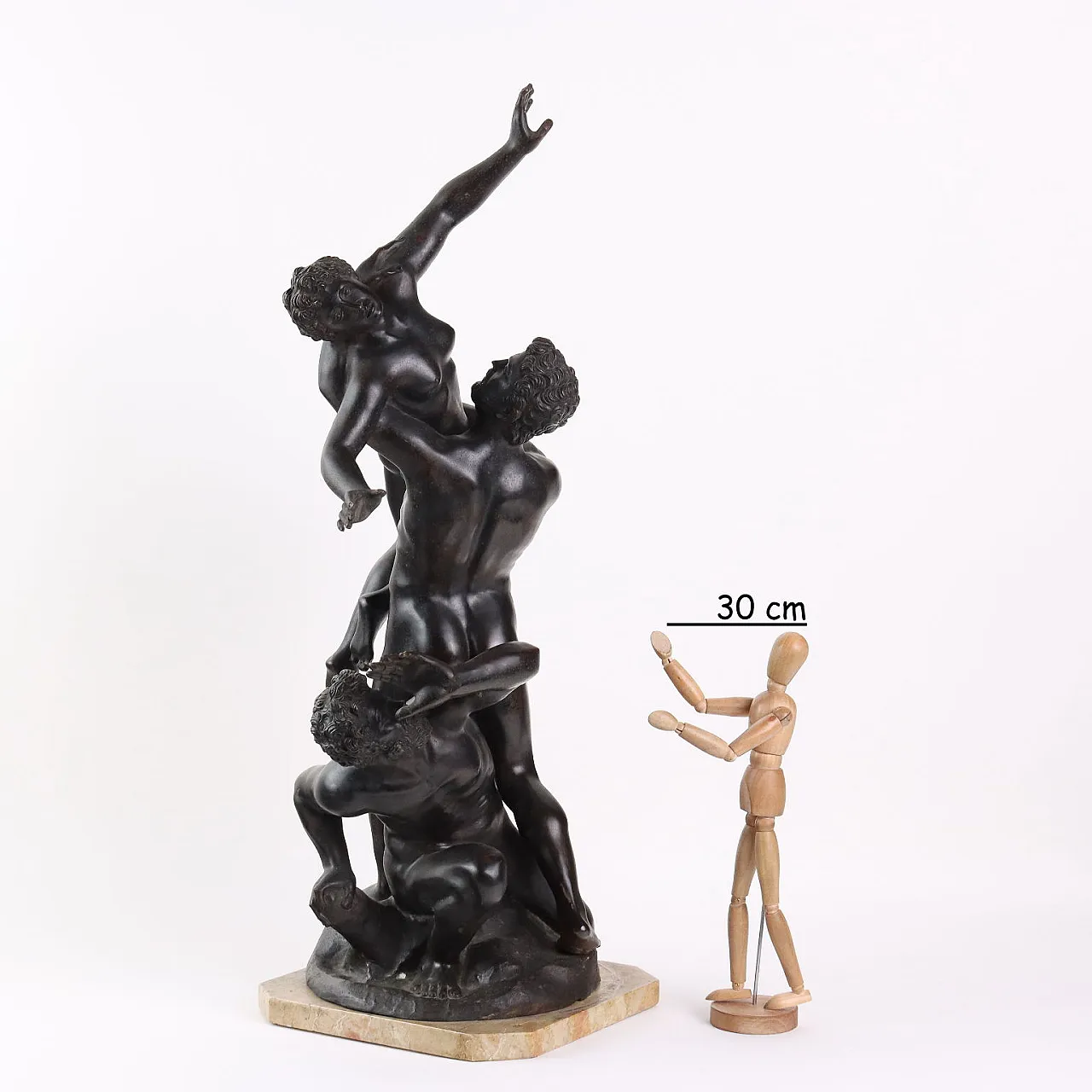 Ratto delle Sabine, scultura in bronzo, '900 2