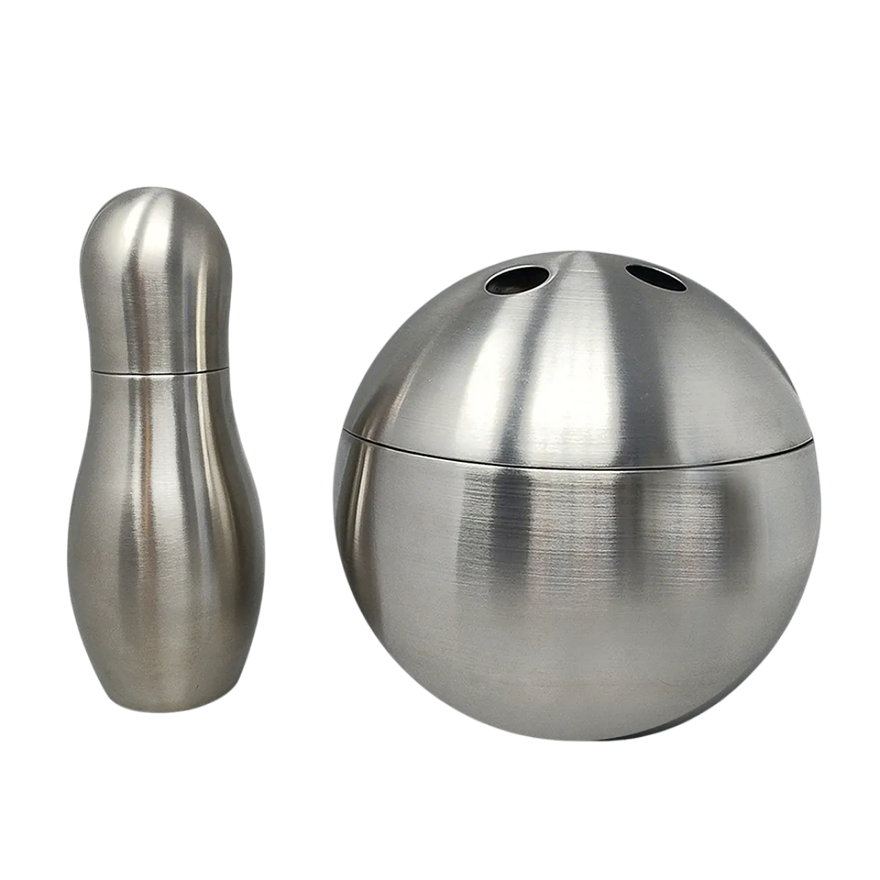 "Bowling" cocktail shaker with ice bucket Tauma by Guzzini, 1970s 13