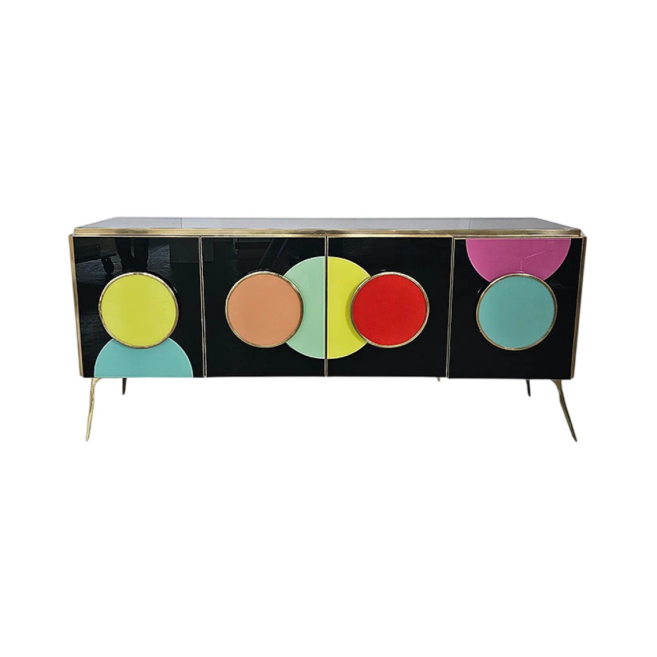 Credenza a quattro ante retroilluminata, anni '90 9