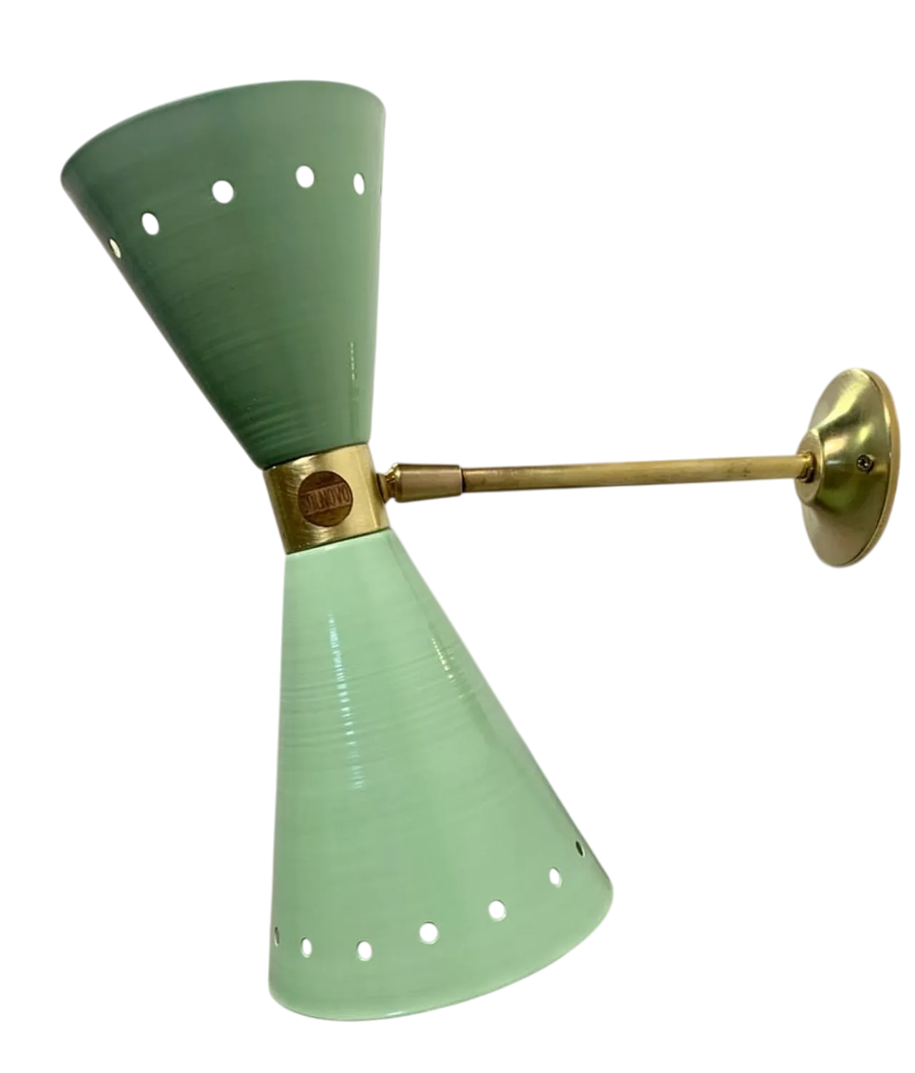 Applique Diablo Verde Stilnovo, 1950s 6