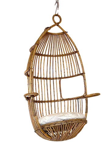 Armchair suspended in bamboo 70s
