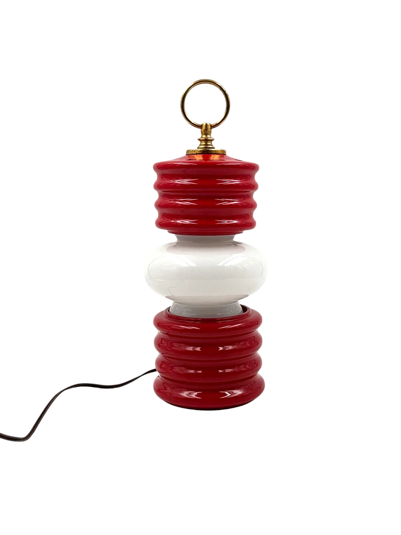 Space Age Lantern-Shaped Table Lamp, Florentine ceramics, 1970s 11