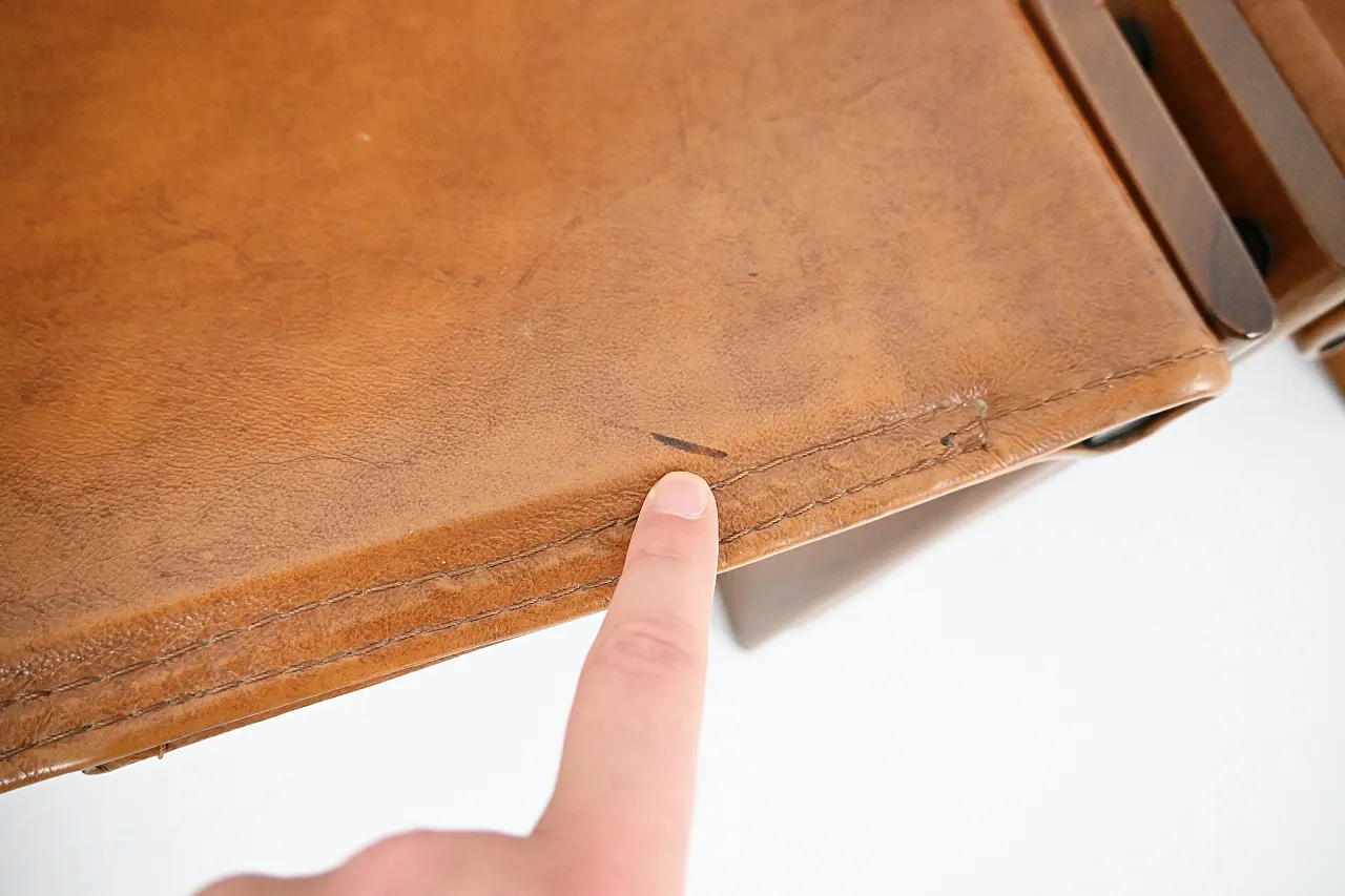 Monk Dining Chairs by Afra & Tobia Scarpa for Molteni, 1970s, Set of 6 12