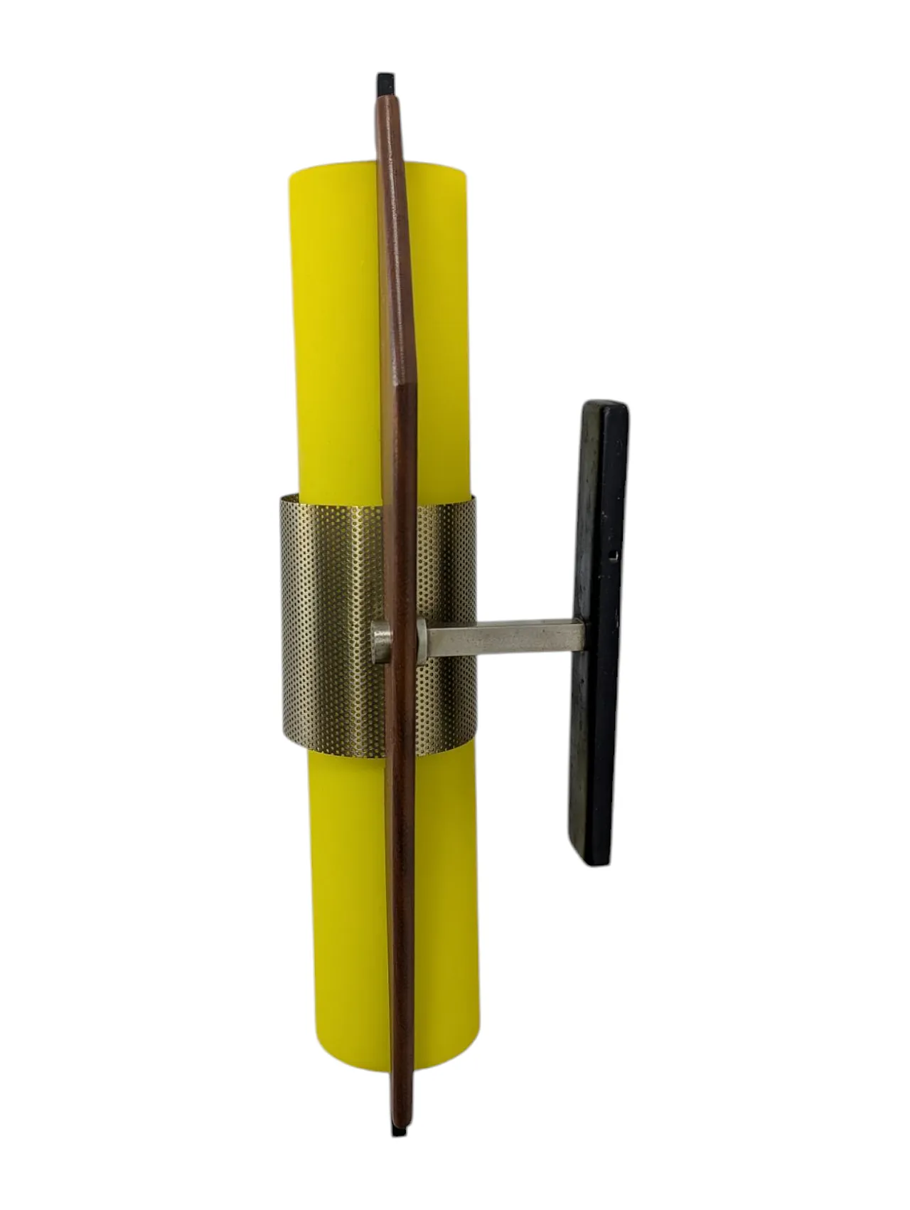 5 applique in vetro giallo di Oma Padova, anni '60 4