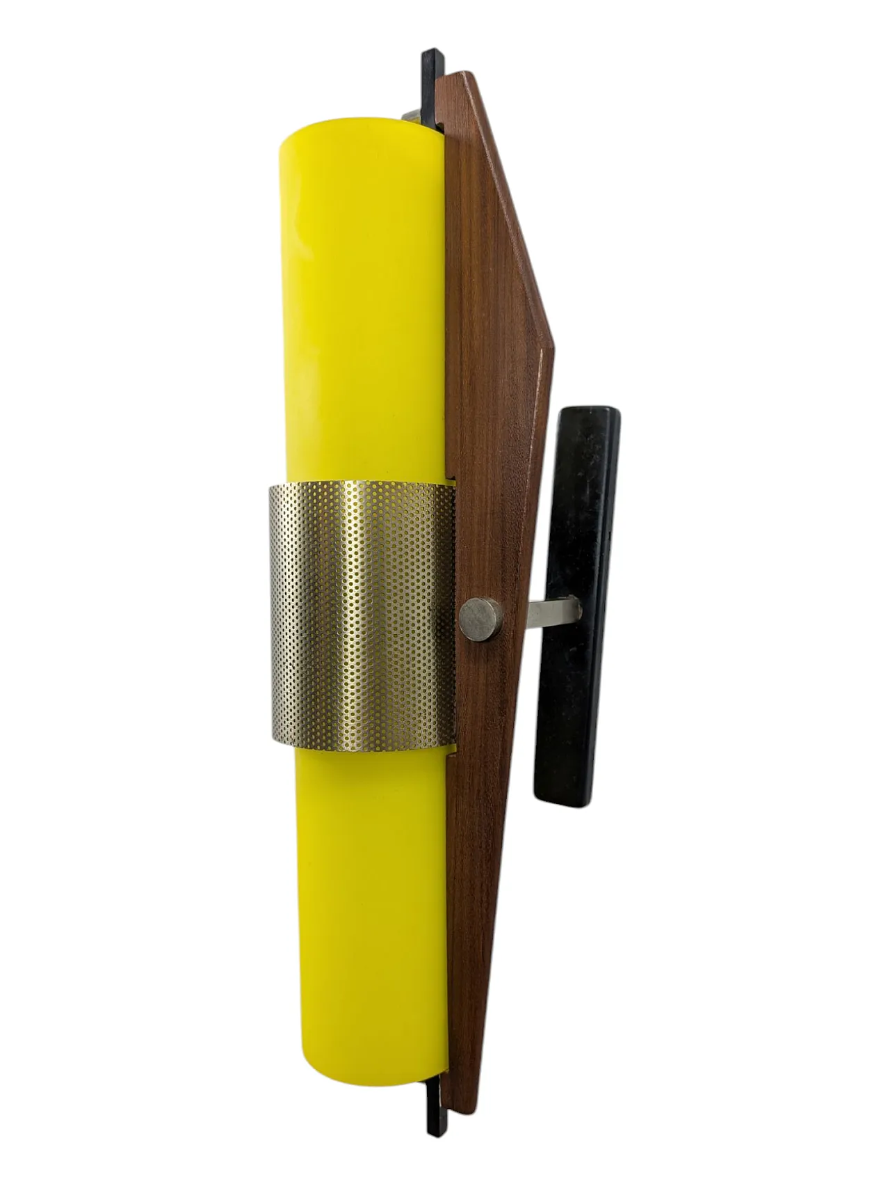 5 applique in vetro giallo di Oma Padova, anni '60 7