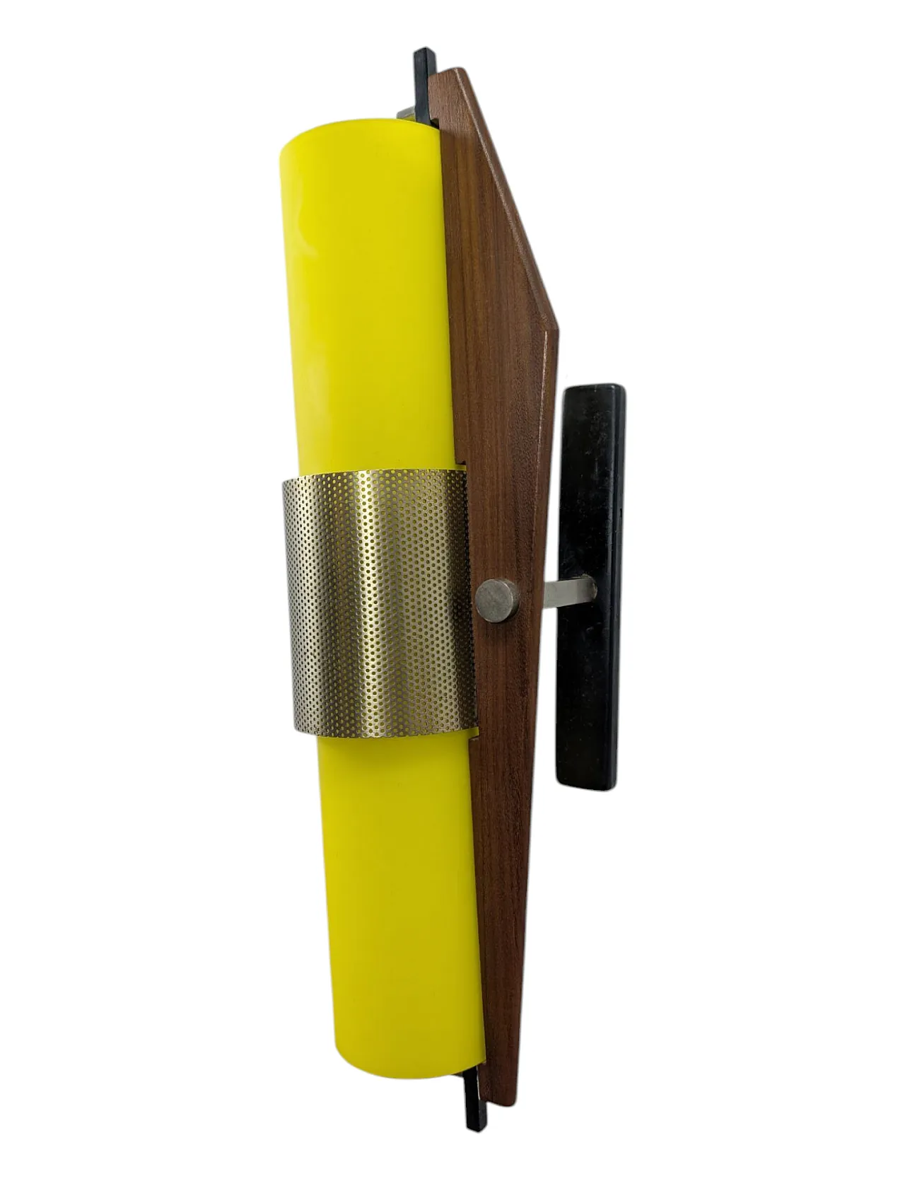 5 applique in vetro giallo di Oma Padova, anni '60 8