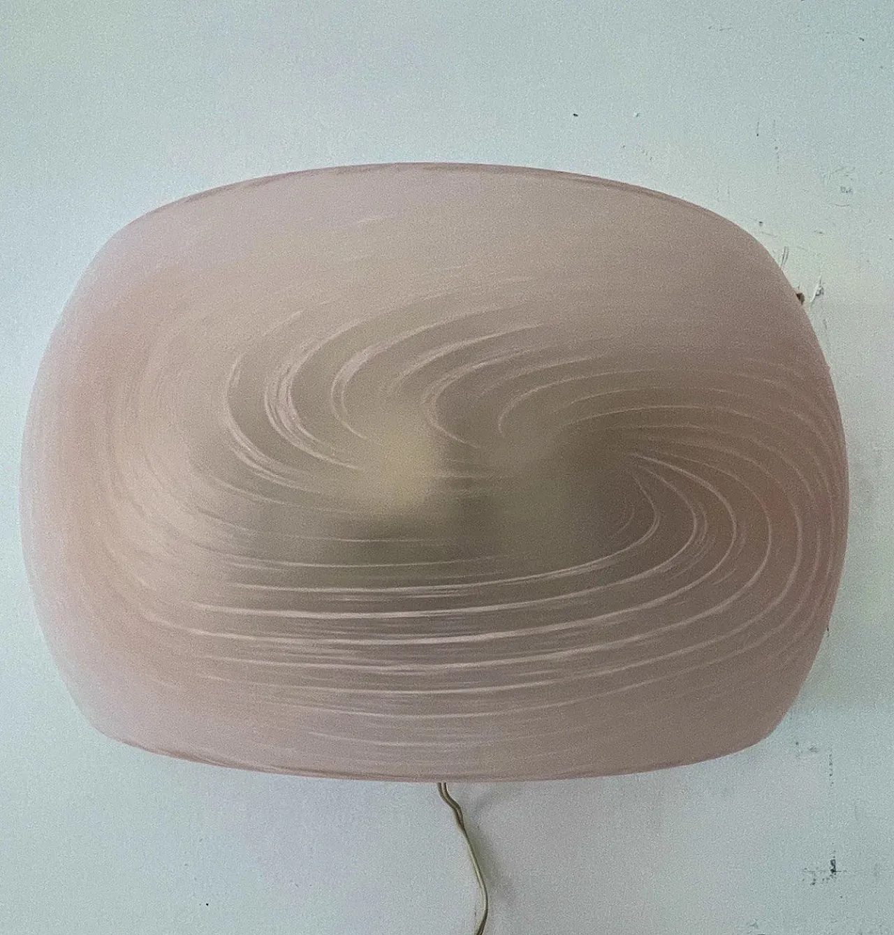 Pair of wall appliques by Mazzega Murano glass, 70s 9