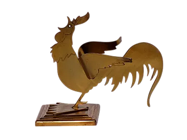 Scultura Argentiere Gallo futurista di Guido Galbiati, anni '30