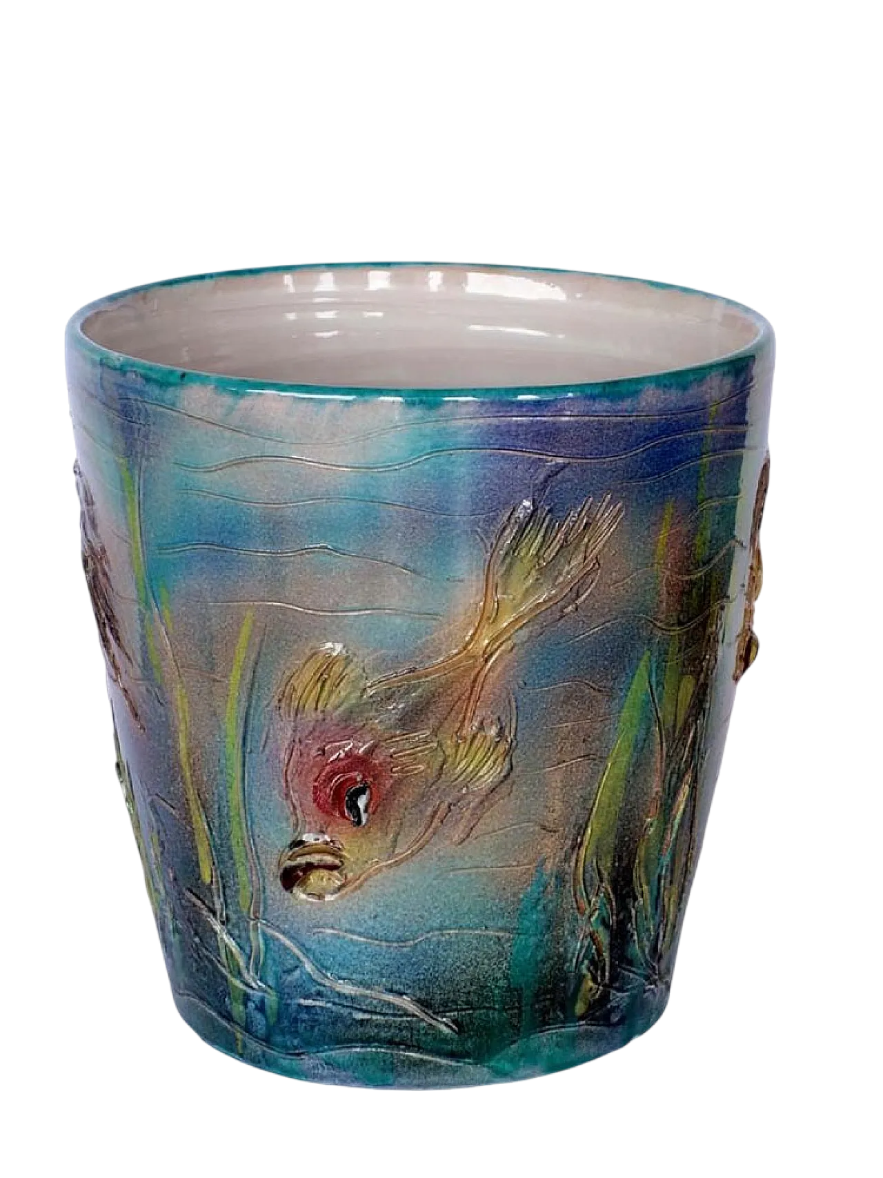 Vaso Albissola in ceramica di Umberto Ghersi, anni '60 9