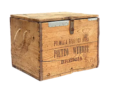 Baule da birra in legno di Pietro Whürer, anni '40