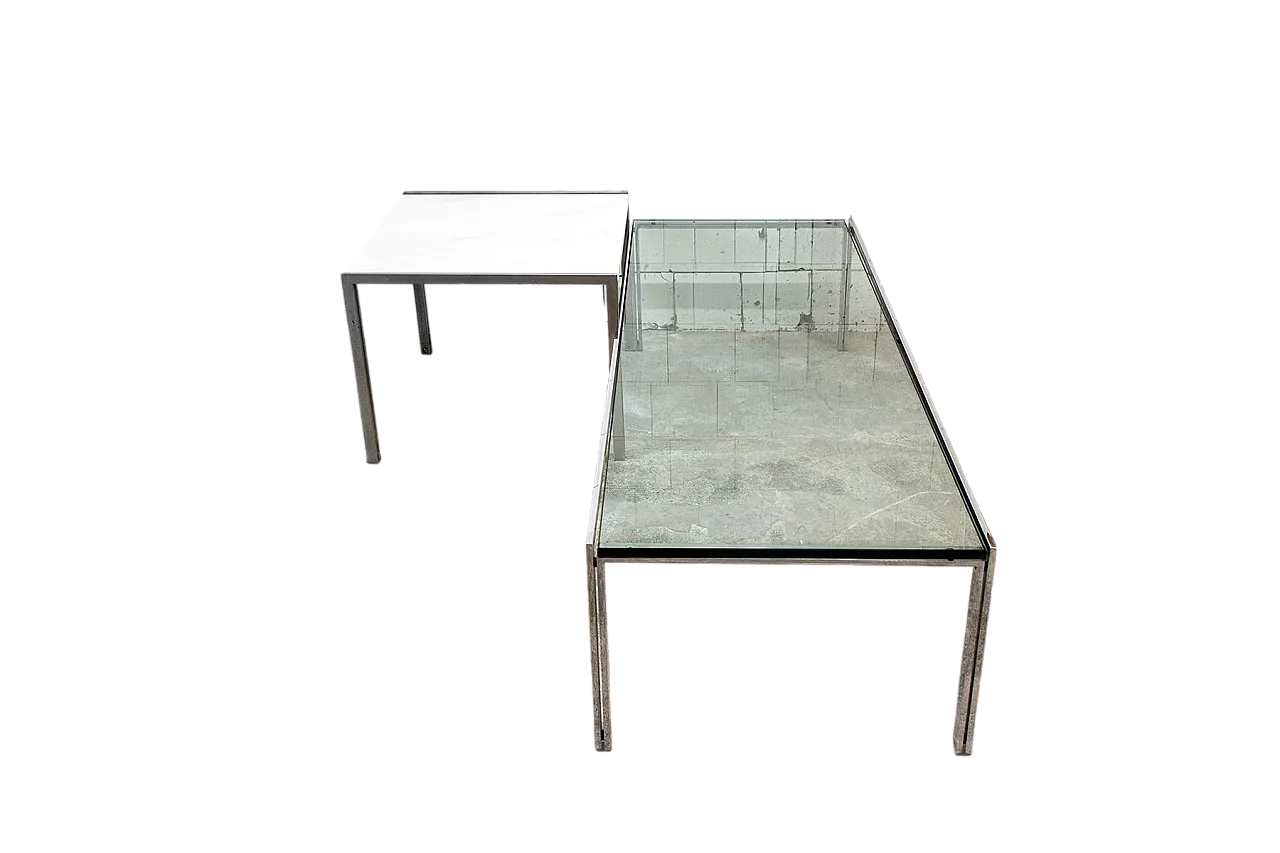 Pair of Luar coffee tables by Ross Littell for Icf De Padova, 1970s 6