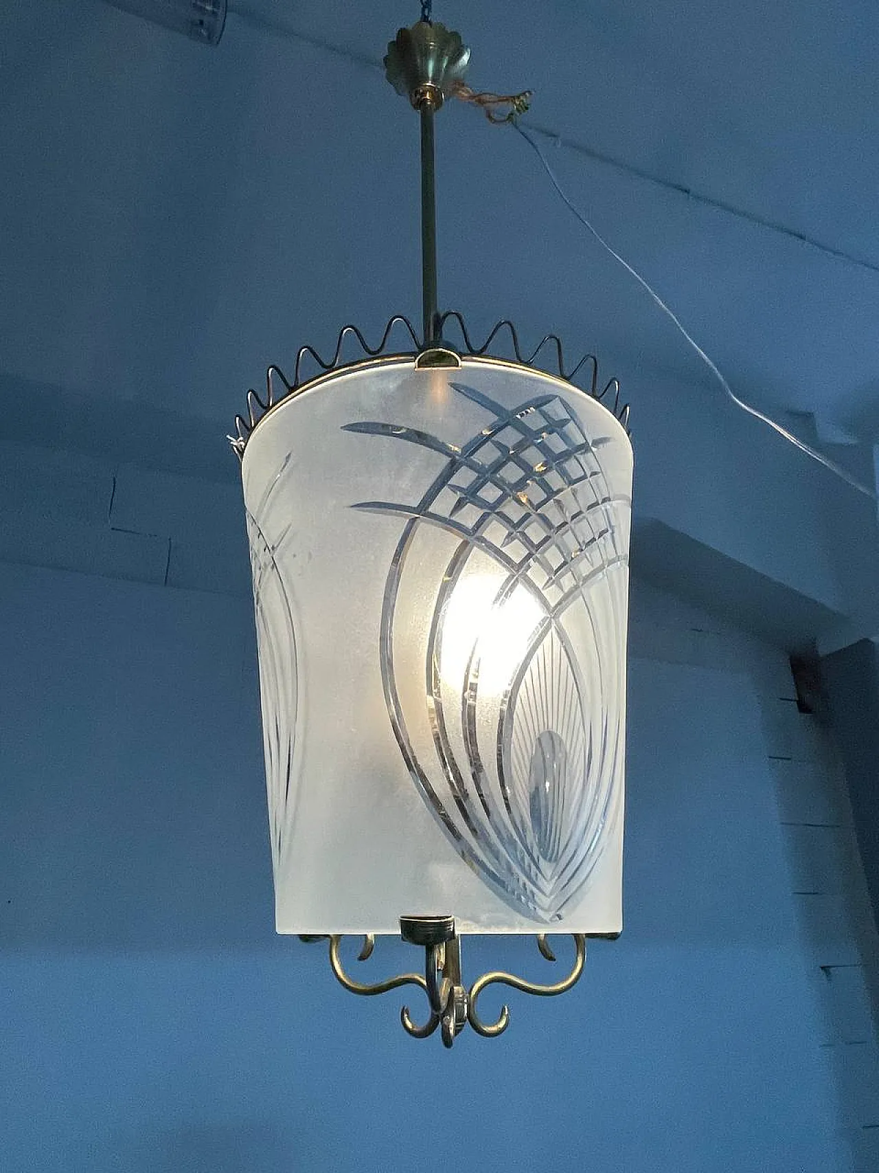 Lampadario di Fontana Arte, anni '40 3