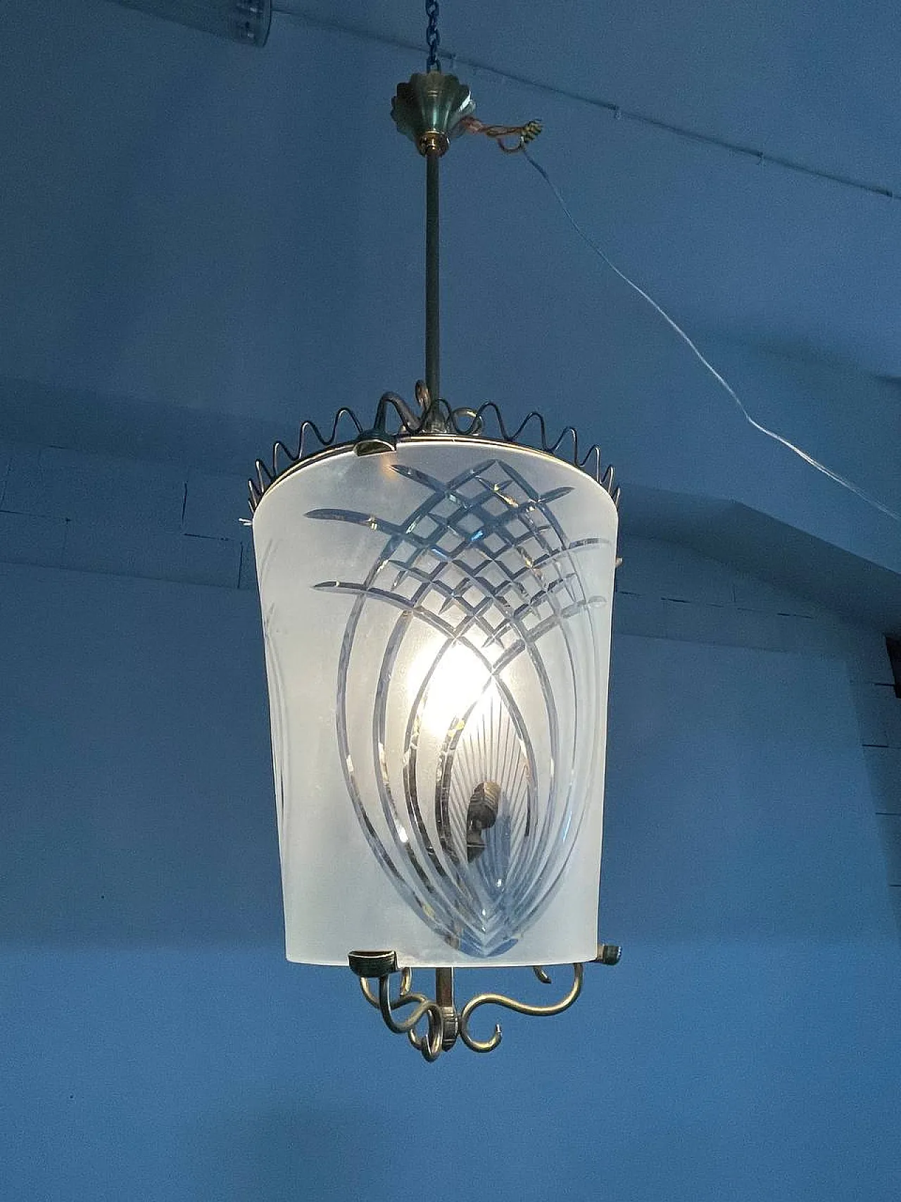 Lampadario di Fontana Arte, anni '40 6