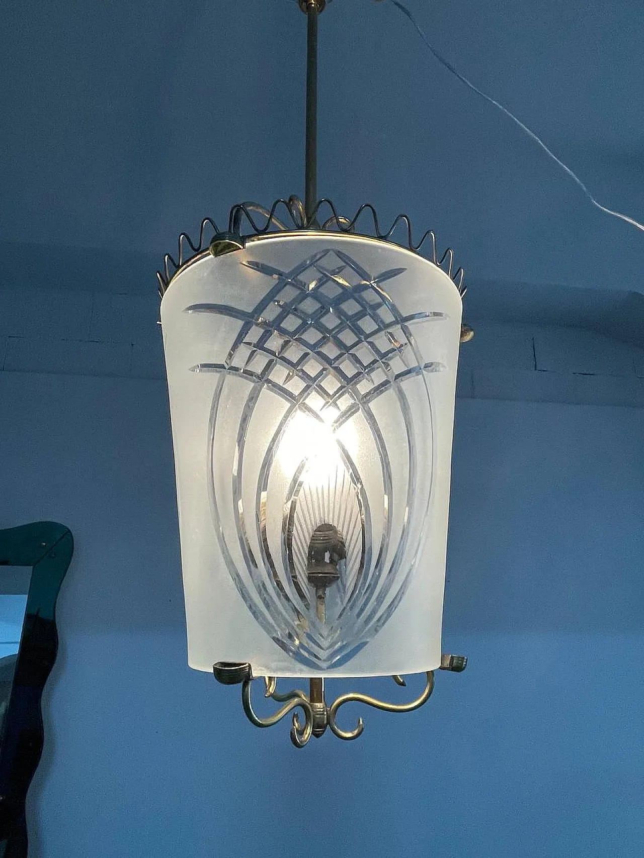 Lampadario di Fontana Arte, anni '40 8