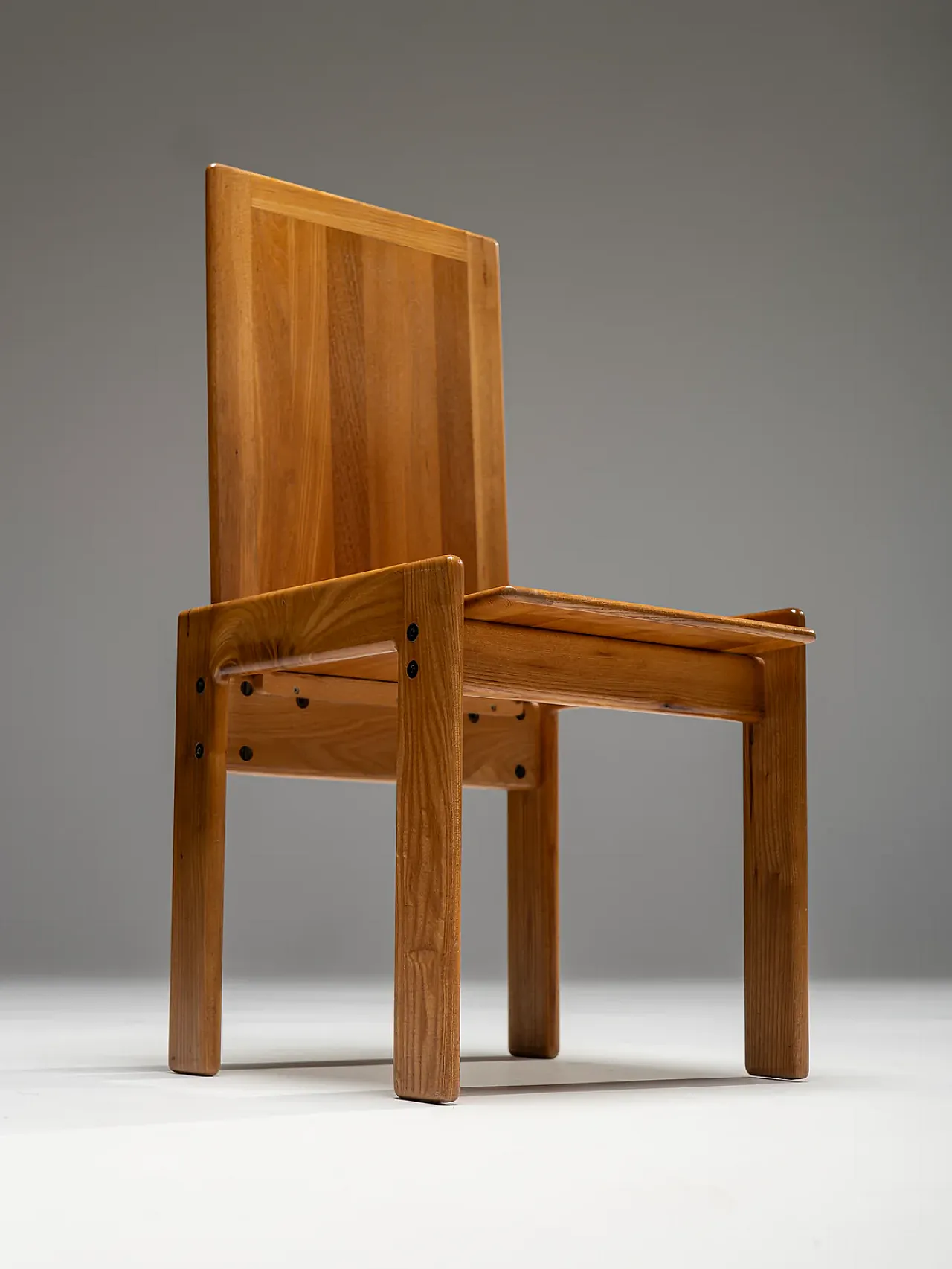 4 Sedie da pranzo in olmo di Romanutti, anni '70 6