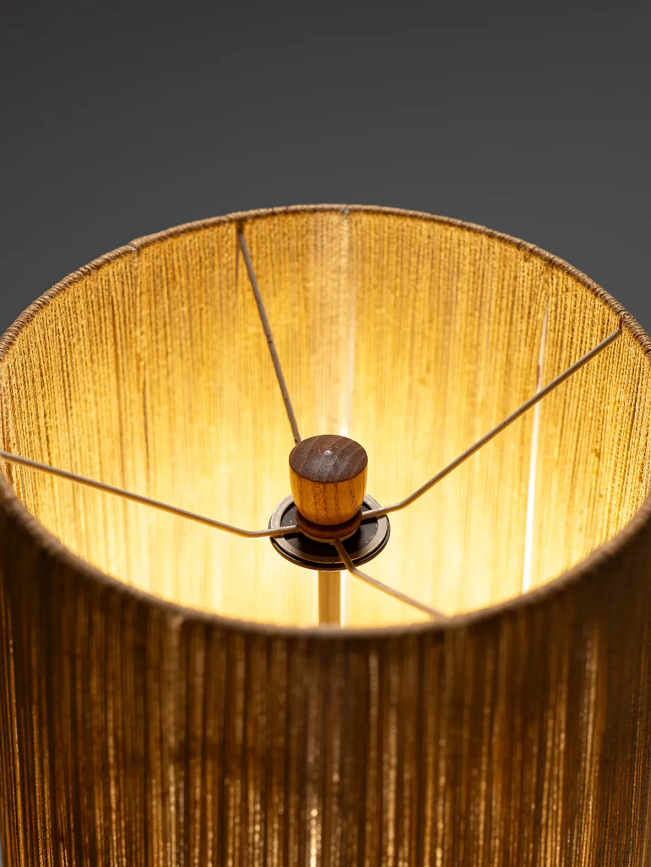 Lampada da terra in legno di Temde, anni '60 4