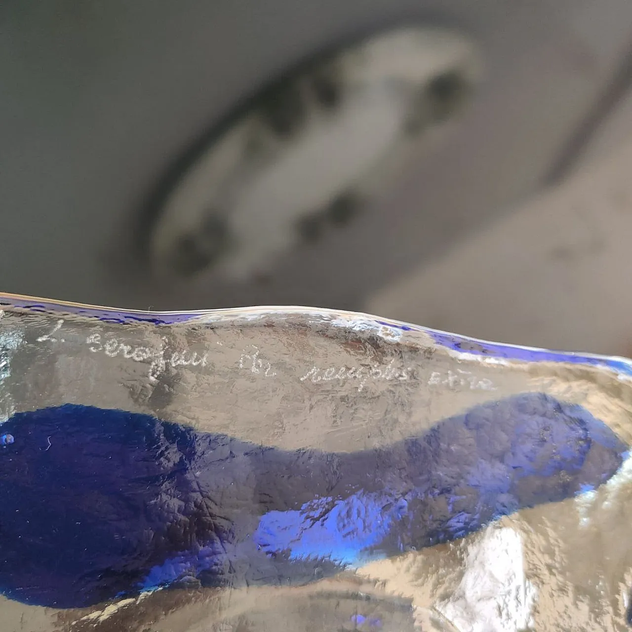 Murano glass ashtray Luigi Serafini Memphis Italia 80s 6