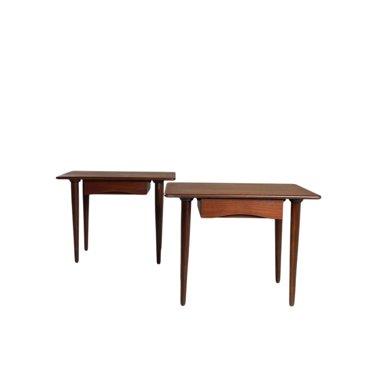 Pair of wooden bedside tables, 1960s 11