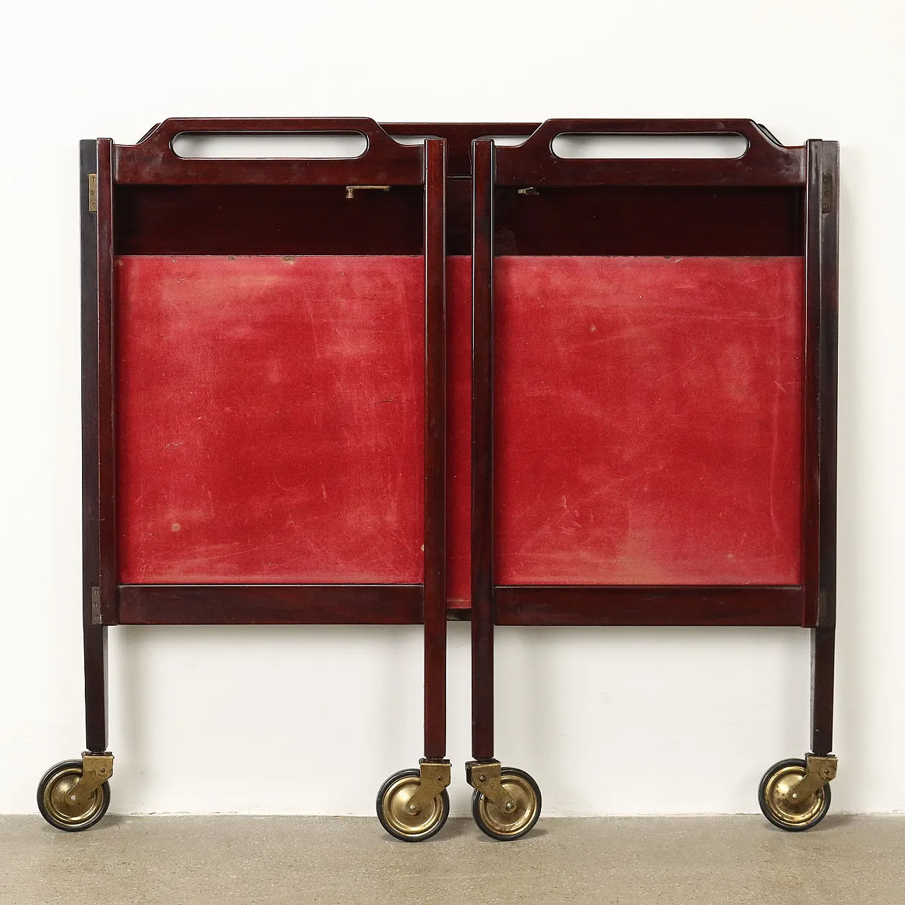 Carrello da cucina in faggio verniciato, metà '900 4