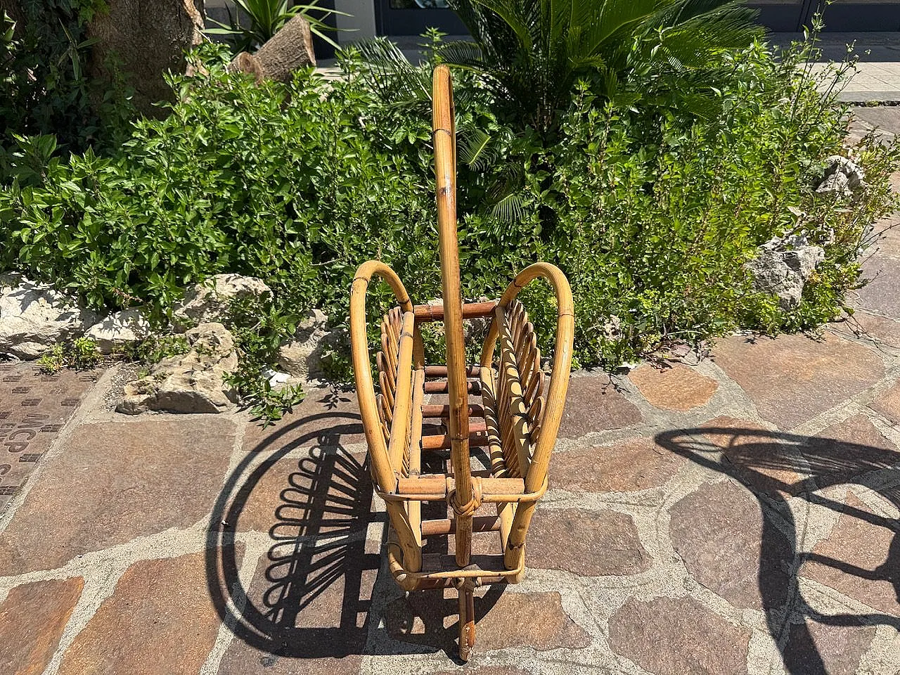 Midcentury Modern Bamboo Rattan Set, 1960s 3