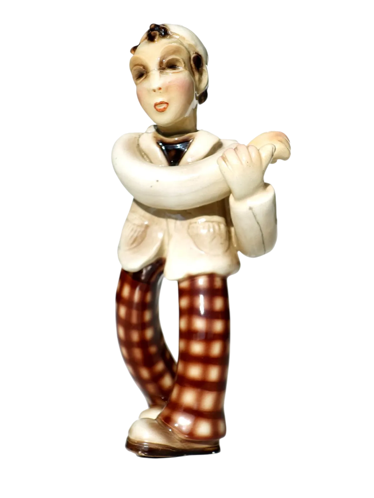 Figurina in ceramica di Leopold Anzengruber per Carraresi & Lucchesi, anni '20 9